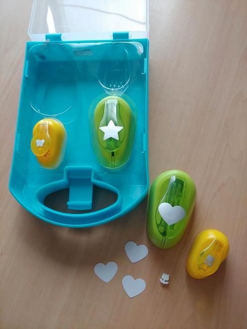 4 figuurponsen, Kinderen en Baby's, Speelgoed | Educatief en Creatief, Zo goed als nieuw, Knutselen, Ophalen of Verzenden
