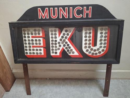 Enseigne publicitaire EKU Munich, Verzamelen, Biermerken, Gebruikt, Ophalen