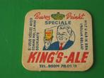 oud bierviltje KING'S ALE brouwerij LAMOT te BOOM, Ophalen of Verzenden, Gebruikt, Viltje(s)