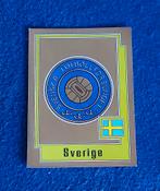 Panini sticker voetbal ' Euro 80 - badge Zweden '  -nieuw-, Ophalen of Verzenden, Nieuw, Sticker