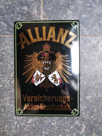 Emaille bord Allianz beschikbaar voor biedingen