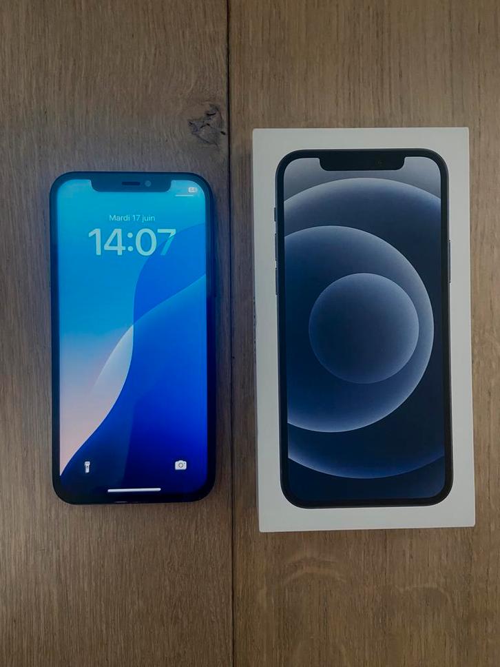 Iphone 12 noir 128gb comme neuf, Telecommunicatie, Mobiele telefoons | Apple iPhone, Nieuw, 128 GB, Zonder abonnement, Zonder simlock