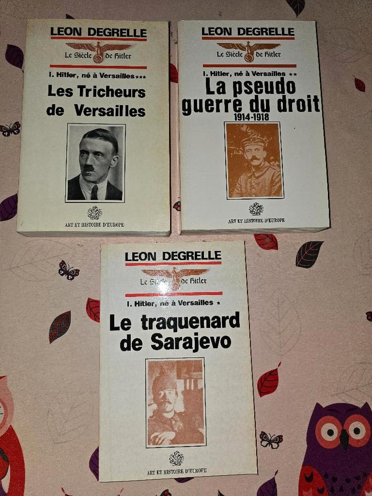 3 delen LEON DEGRELLE De eeuw van HITLER. ZELDZAAM., Boeken, Oorlog en Militair, Ophalen of Verzenden
