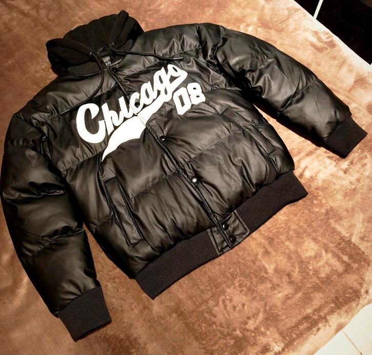 Bomber hiver "Chicago" - Médium ( neuf ), Vêtements | Hommes, Vestes | Hiver, Neuf, Taille 48/50 (M), Noir, Enlèvement ou Envoi