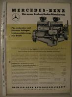 47 Mercedes Benz OM 315 dieselmotoren sheet brochure, Enlèvement ou Envoi, Utilisé, Mercedes