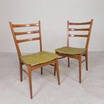 2 vintage stoelen met skai beklede zitting, jaren 50, Envoi