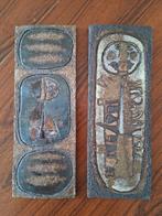 Jan Nolf vintage keramische tegels 1960, Antiek en Kunst, Antiek | Keramiek en Aardewerk, Verzenden