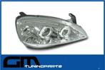 # Angel eyes koplampen opel corsa C led # chrome uitvoering, Ophalen of Verzenden, Nieuw, Opel