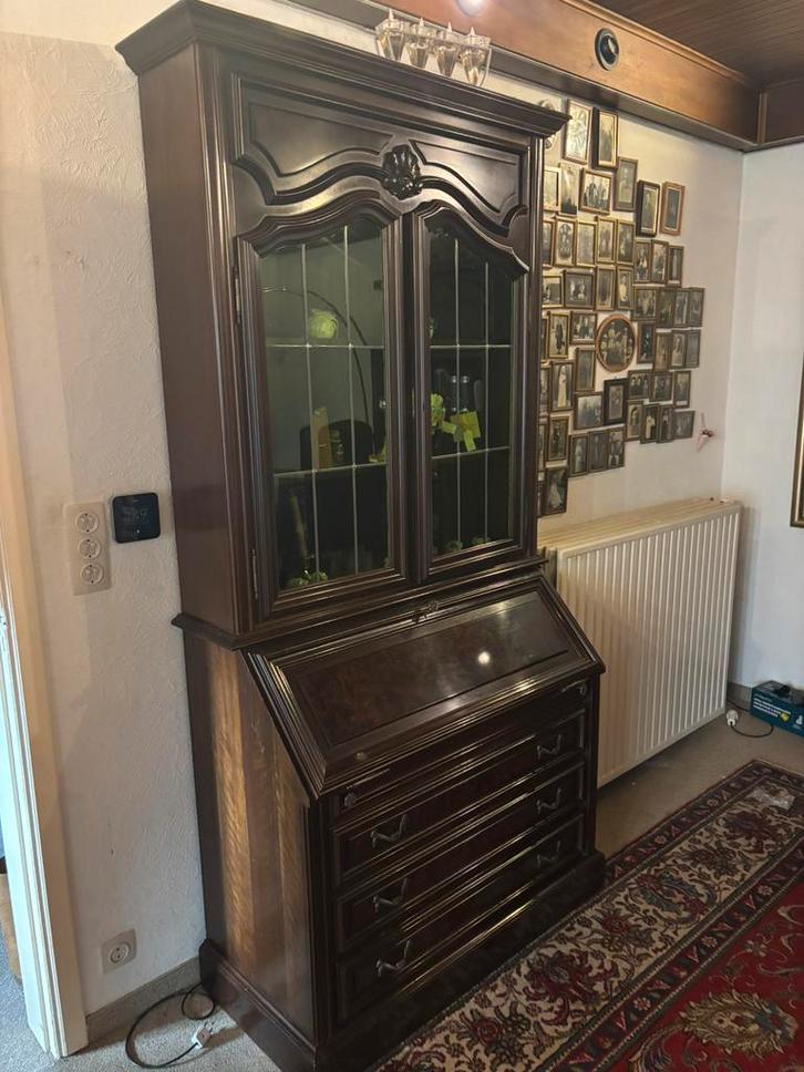 SECRETAIRE/VITRINE ZEER MOOI !, Antiek en Kunst, Antiek | Meubels | Kasten, Ophalen