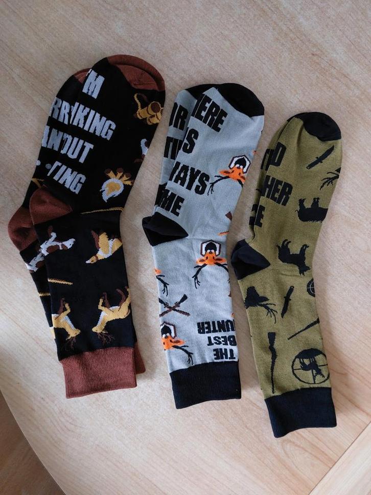 Nieuwe kousen sokken jacht hunting kerst cadeau, Kleding | Heren, Sokken en Kousen, Nieuw, Maat 43 t/m 46, Bruin, Ophalen of Verzenden