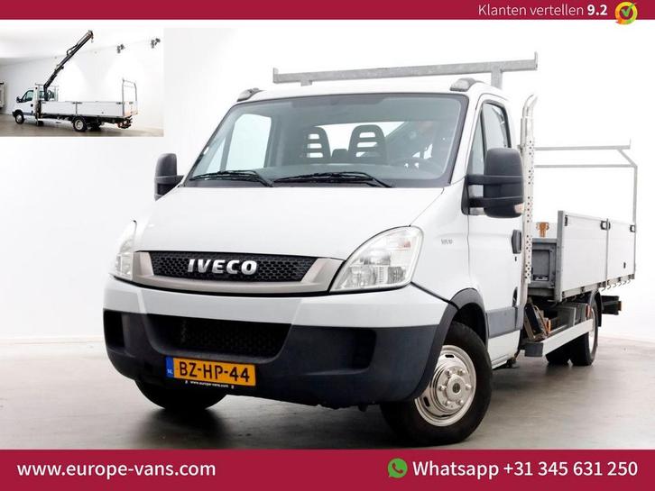 Iveco Daily 50C18 3.0 177pk Kipper + HIAB 044B-1 Kraan PTO/L, Auto's, Bestelwagens en Lichte vracht, Bedrijf, ABS, Airconditioning