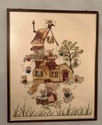Handwerk Muizenfamilie ingelijst, Hobby en Vrije tijd, Ophalen, Gebruikt, Handborduren