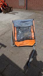 Oranje Fietskar voor 2 kinderen, Fietsen en Brommers, Ophalen, Gebruikt