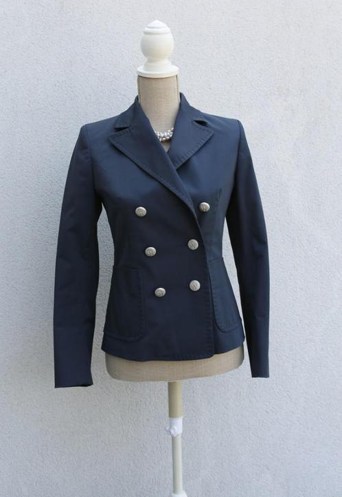 Mooie marineblauwe blazer 36, Kleding | Dames, Jasjes, Kostuums en Pakken, Zo goed als nieuw, Maat 36 (S), Blauw, Ophalen of Verzenden