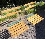 Twee retro tuinstoeltjes - in orde, Tuin en Terras, Ophalen, Gebruikt