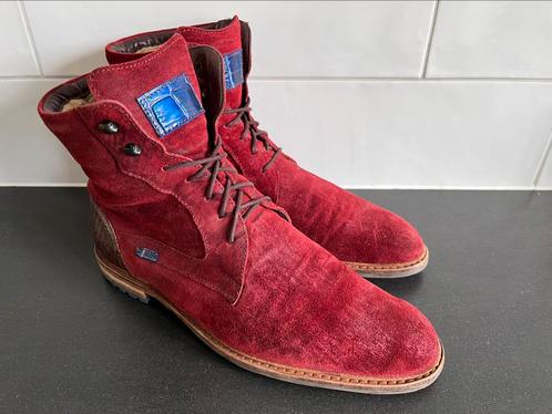 Floris van Bommel herenschoenen maat 9 / 43 H, Kleding | Heren, Schoenen, Gedragen, Veterschoenen, Overige kleuren, Ophalen of Verzenden
