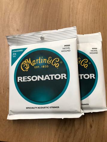 Snaren Resonator gitaar (Martin & Co) .016-.056, Muziek en Instrumenten, Instrumenten | Toebehoren, Ophalen of Verzenden, Nieuw