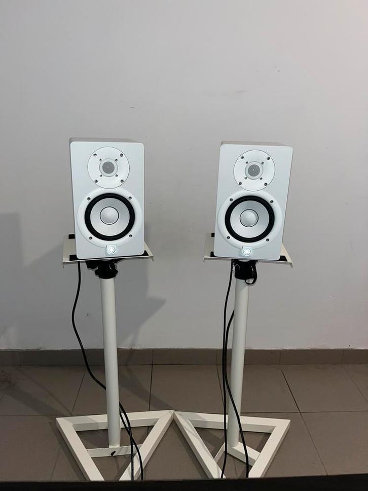 2x Yamaha HS5 speakers + toebehoren, Audio, Tv en Foto, Luidsprekerboxen, Gebruikt, Center speaker, 60 tot 120 watt, Overige merken