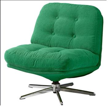 Dyvlinge, groene draaifauteuil van IKEA