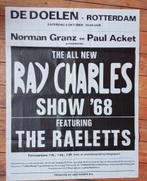poster Ray Charles De Doelen Rotterdam 1968 Acket, Ophalen of Verzenden
