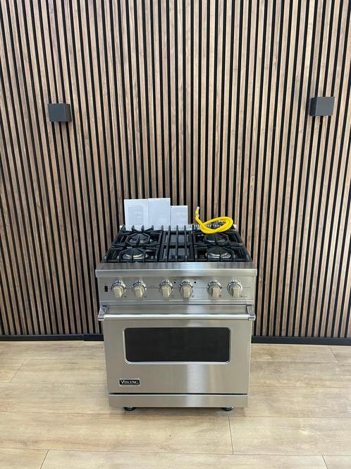 Mooie Rvs Viking Fornuis 76 cm breed (Gratis bezorgen), Elektronische apparatuur, Kookplaten, Zo goed als nieuw, Vrijstaand, Gas