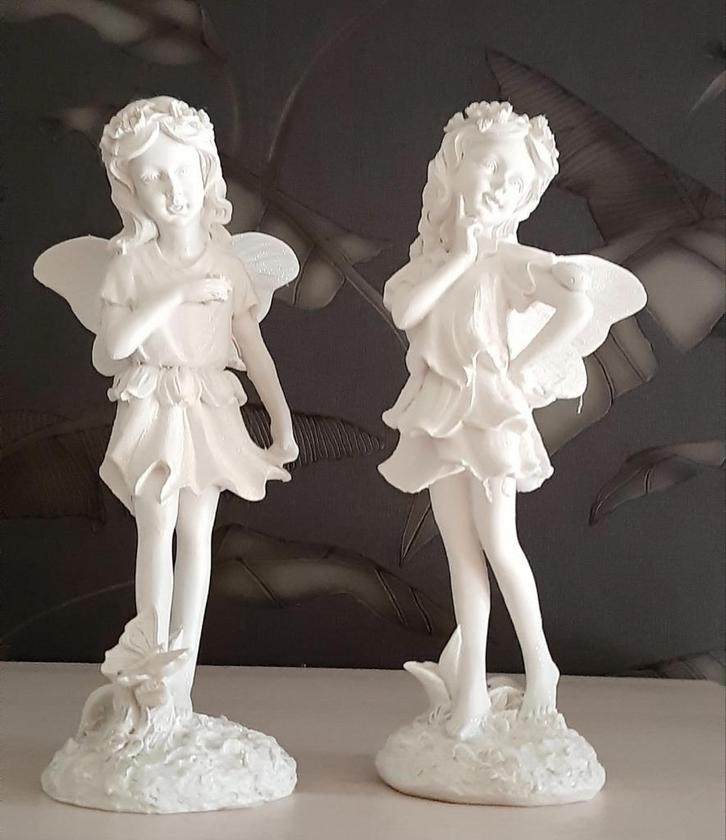 Kerstdecoratie : set van 2 sprookjes elfen, Diversen, Kerst, Nieuw, Ophalen of Verzenden