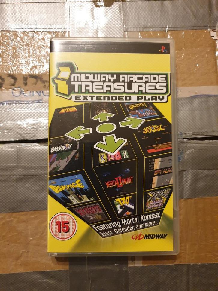 Midway Arcade Treasures: Extended Play Pal PSP, Games en Spelcomputers, Games | Sony PlayStation Portable, Gebruikt, Avontuur en Actie