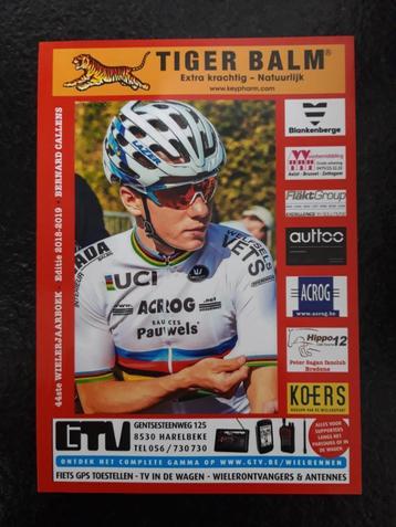 Annuaire cycliste 2018-2019 (couverture Remco Evenepoel), Neuf, Envoi, Bernard Callens, Course à pied et Cyclisme