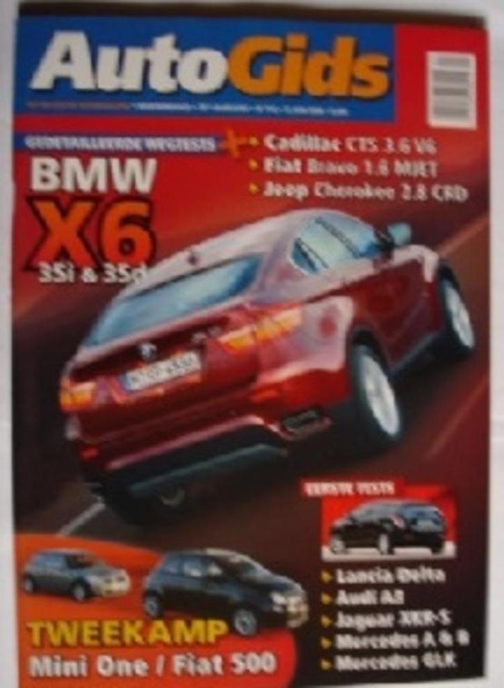 AutoGids 748 Cadillac CTS/Fiat 500/Mini/BMW X6/Jaguar XKR-S, Livres, Autos | Brochures & Magazines, Comme neuf, Général, Envoi