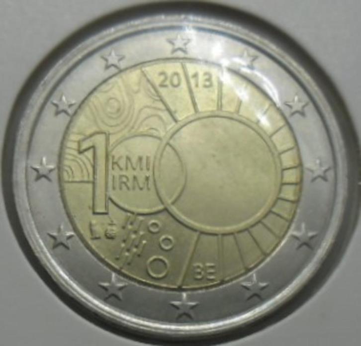 2 euro commémorative 2013 Belgique  "météo". UNC !, Timbres & Monnaies, Monnaies | Europe | Monnaies euro, Monnaie en vrac, 2 euros
