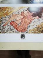 Affiche cartonnée  THE  EMBRACE  -  Egon Schiele  ! ! !, Antiek en Kunst, Ophalen