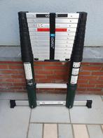 Vonroc Pro Telescopische ladder. 3,8m met softclose., Doe-het-zelf en Bouw, Ladders en Trappen, Ophalen, Zo goed als nieuw, Ladder