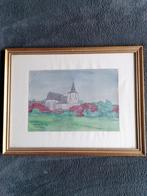 Schilderij van zicht op Hakendover, Ophalen