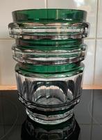Green art deco vase val saint lambert vaas Joseph Simon, Antiek en Kunst, Ophalen of Verzenden