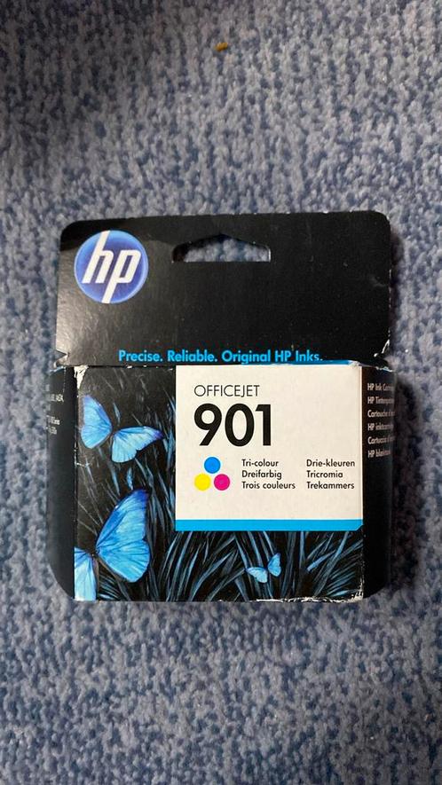 HP 901 cartouche d'encre trois couleurs authentique, Computers en Software, Printerbenodigdheden, Zo goed als nieuw