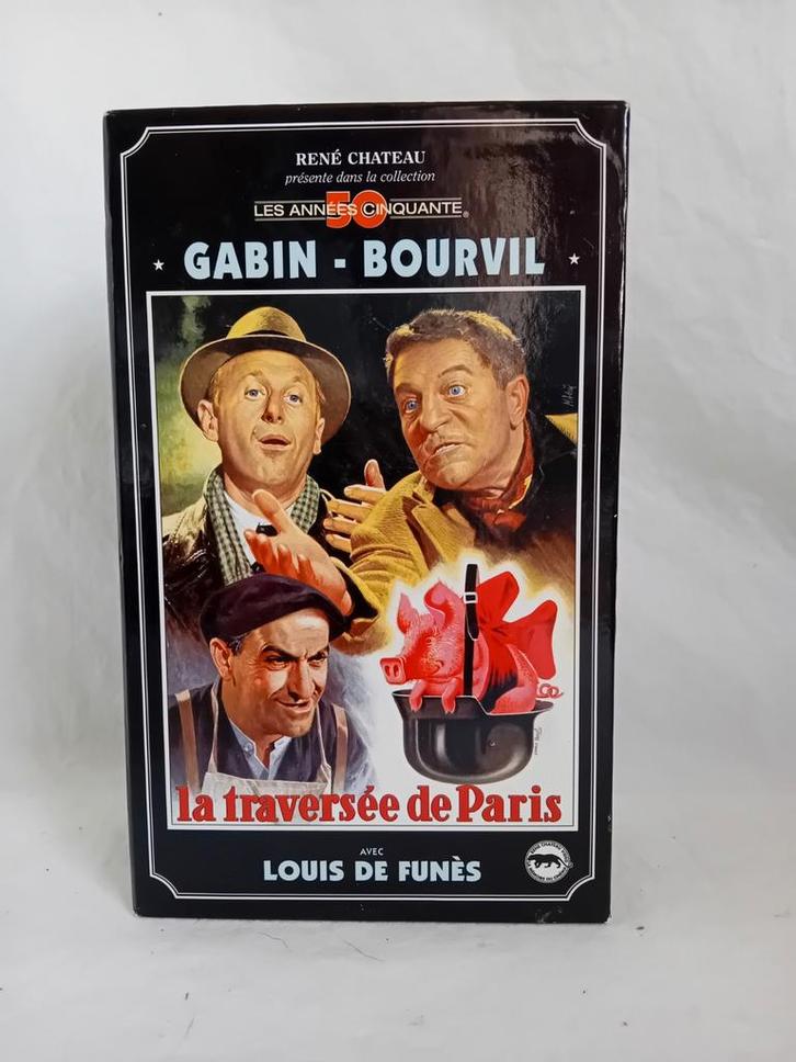VHS BOXSET VAN JEAN GABIN en ROBERT LAMOUREUX, Cd's en Dvd's, VHS | Film, Gebruikt, Thrillers en Misdaad, Vanaf 6 jaar, Ophalen of Verzenden