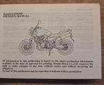 Manuel du propriétaire d'origine de la Honda CB900F, Envoi, Honda