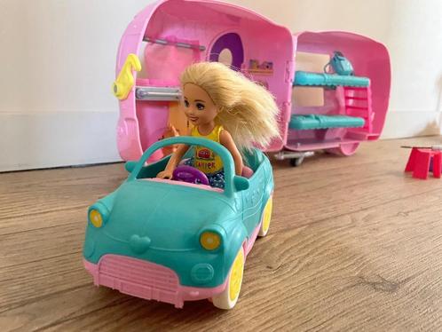 Barbie - Chelsea Camper, Kinderen en Baby's, Speelgoed | Poppen, Zo goed als nieuw, Barbie, Ophalen