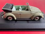 MINICHAMPS   VW Kever Cabrio BEIGE (Model uit 1949) 1/43, Ophalen of Verzenden, Gebruikt, Auto, MiniChamps