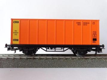 Marklin ho sncb/nmbs Wagon-container CMB.