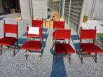 Stoelen rode stoffering, Rouge, Enlèvement, Tissus, Cinq, Six Chaises ou plus