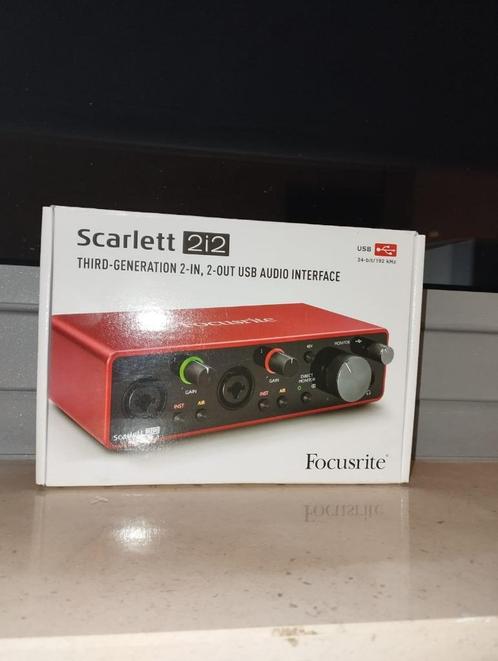 À vendre : Focusrite Scarlett 2i2 3rd Gen, Informatique & Logiciels, Cartes son, Comme neuf, Externe, Enlèvement