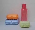 Tupperware™ « Lunchset » salmon - blauw - geel, Verzenden, Nieuw, Geel, Bus of Trommel