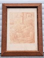 eau forte epreuve d artiste signe Armand rassenfosse, Enlèvement ou Envoi