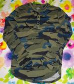 S small Hollister longsleeve henley camouflage als nieuw, Kleding | Heren, T-shirts, Overige kleuren, Ophalen of Verzenden, Zo goed als nieuw