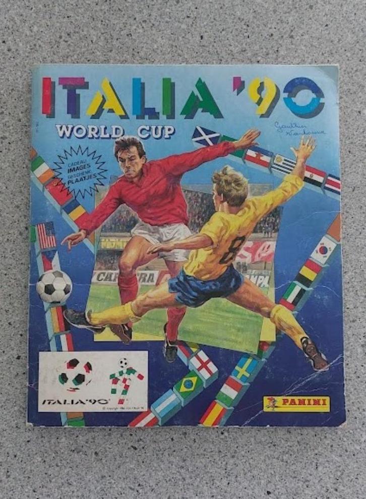Panini Mondial album uit 1990 - uitverkocht!!!, Verzamelen, Stickers, Ophalen of Verzenden
