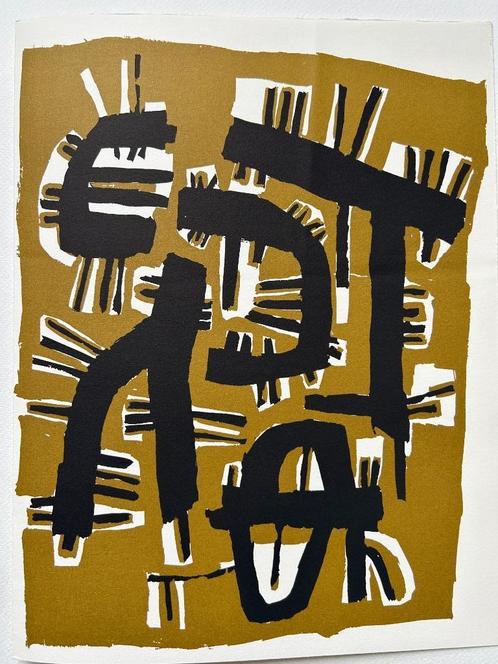 Raoul UBAC - Originele lithografie 1968 - 32x24cm, Antiek en Kunst, Kunst | Litho's en Zeefdrukken, Ophalen of Verzenden