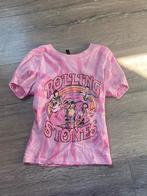 Rolling Stones shirt, Kleding | Dames, Topjes, Maat 34 (XS) of kleiner, Roze, Zo goed als nieuw, Ophalen