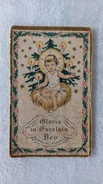 Ancienne carte de prière avec des hymnes d'église en latin e, Antiquités & Art, Enlèvement ou Envoi