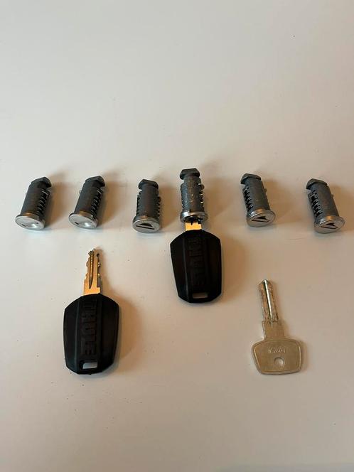 Kit de 6 Serrures identiques Thule 596, Fietsen en Brommers, Fietsaccessoires | Fietsenrekken, Zo goed als nieuw, Ophalen of Verzenden